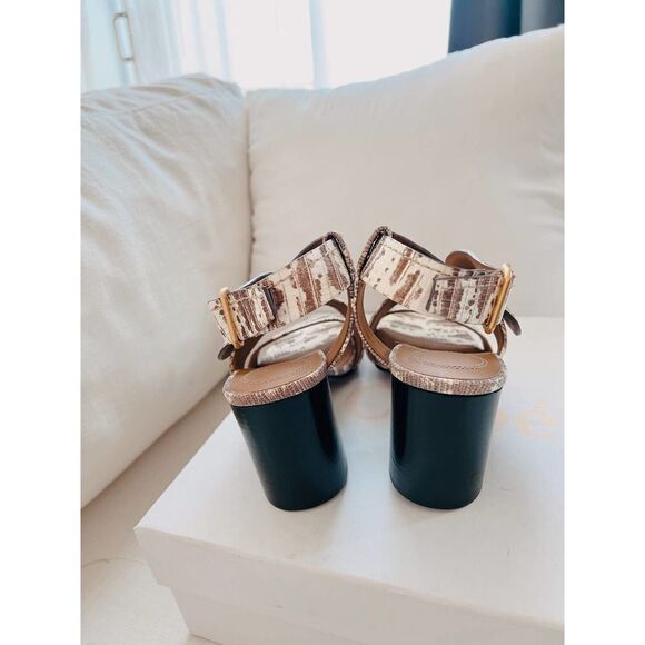 Chloe Candice sandals in Eternal Grey size 37 - Picture 3 of 11